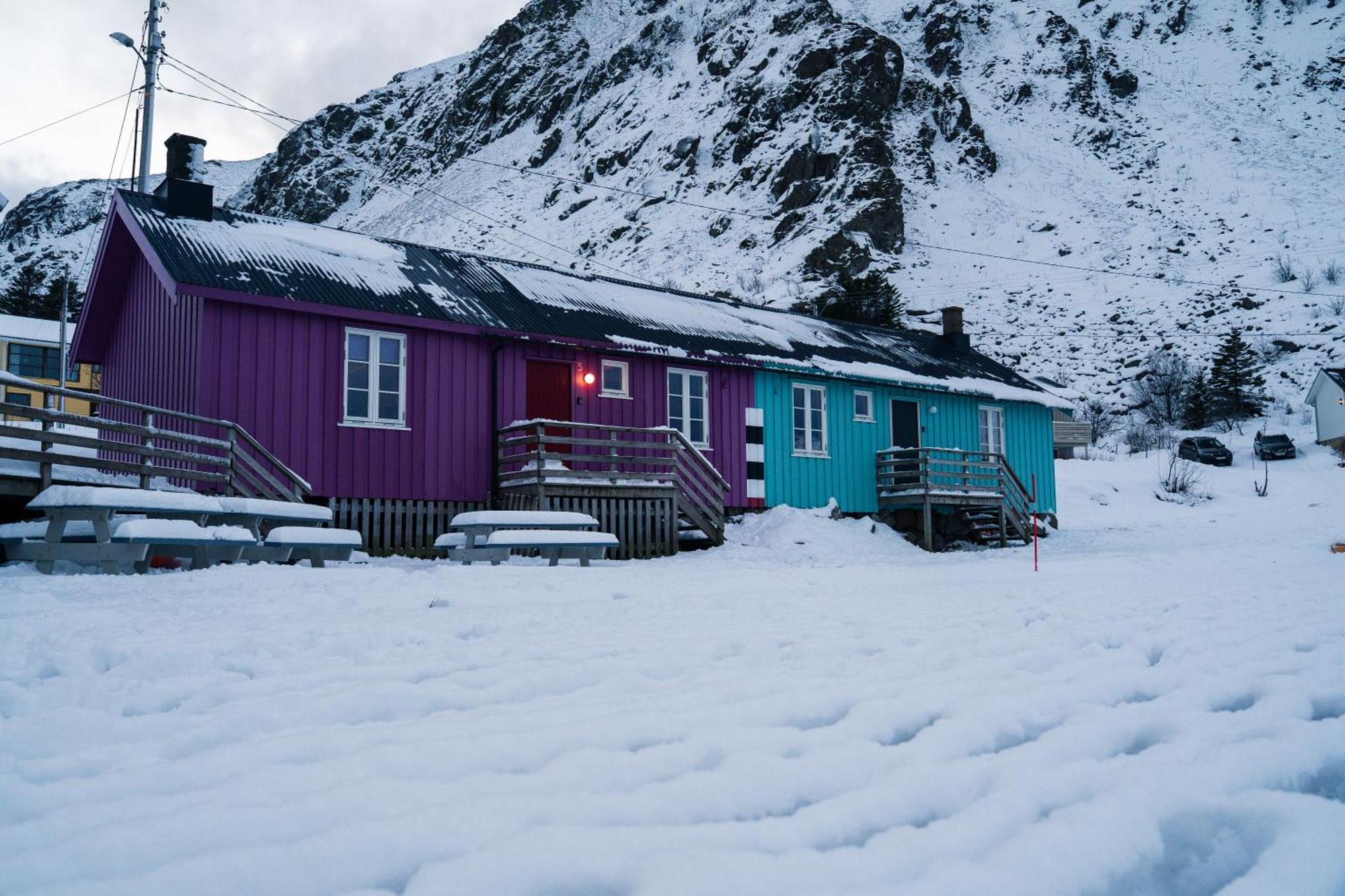 Kraemmervika Rorbuer - Rustic Cabins In Lofoten Болстад Екстериор снимка