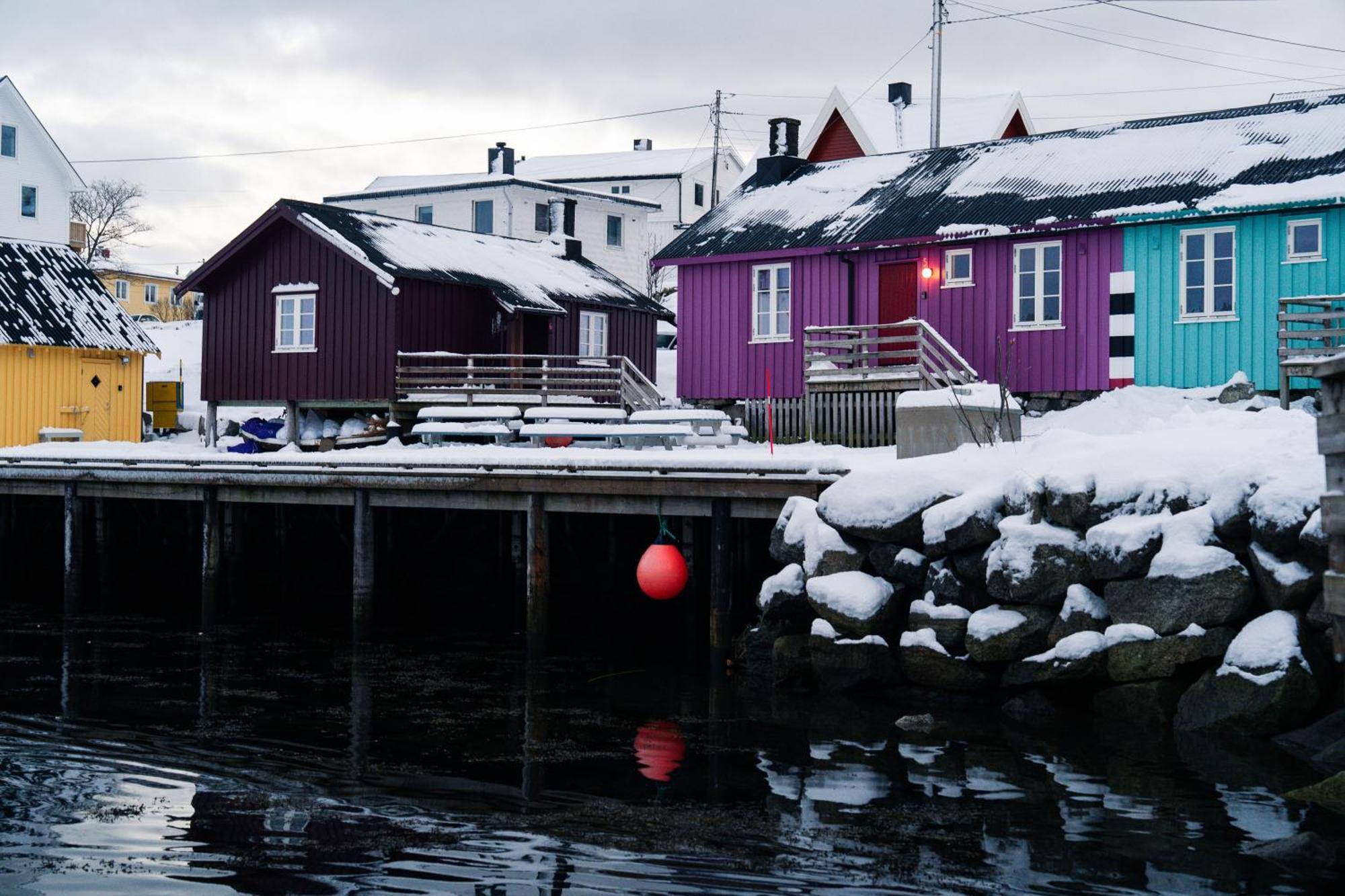 Kraemmervika Rorbuer - Rustic Cabins In Lofoten Болстад Екстериор снимка